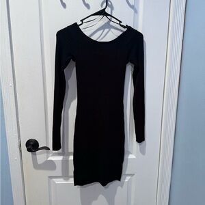 H&M Black Long Sleeve Dress